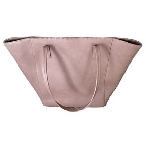 Banana Republic Curved Tote Bag Savannah‎ Clay/Mauvish Double Handle NWOT